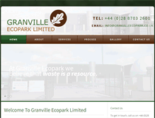 Tablet Screenshot of granvilleecopark.com